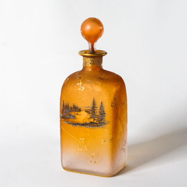 グラスウェア「湖水風景リキュールボトル」