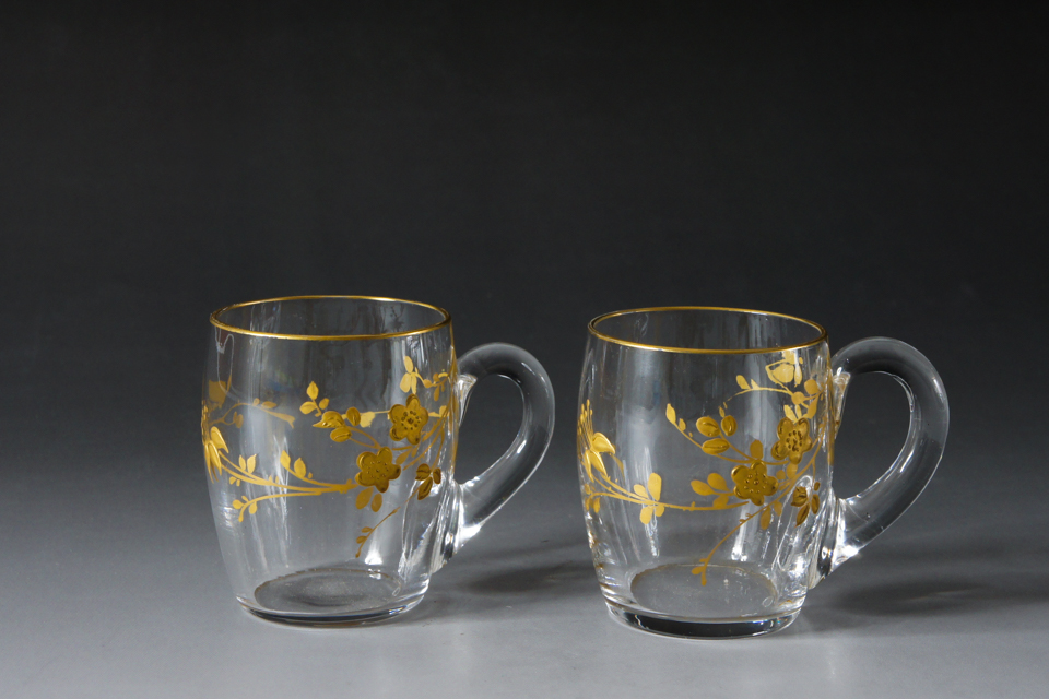 グラスウェア「草花文 金彩 リキュールグラス」