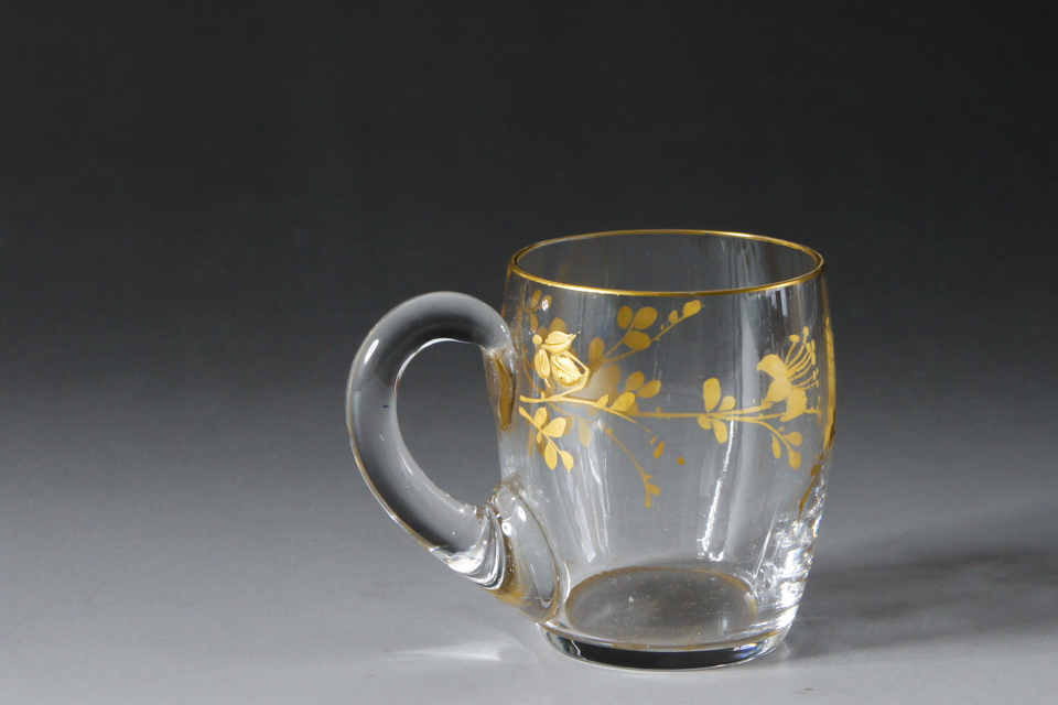 グラスウェア「草花文 金彩 リキュールグラス」