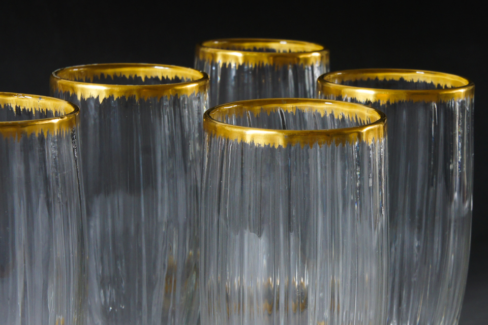 グラスウェア「金彩 タンブラー 5客セット」