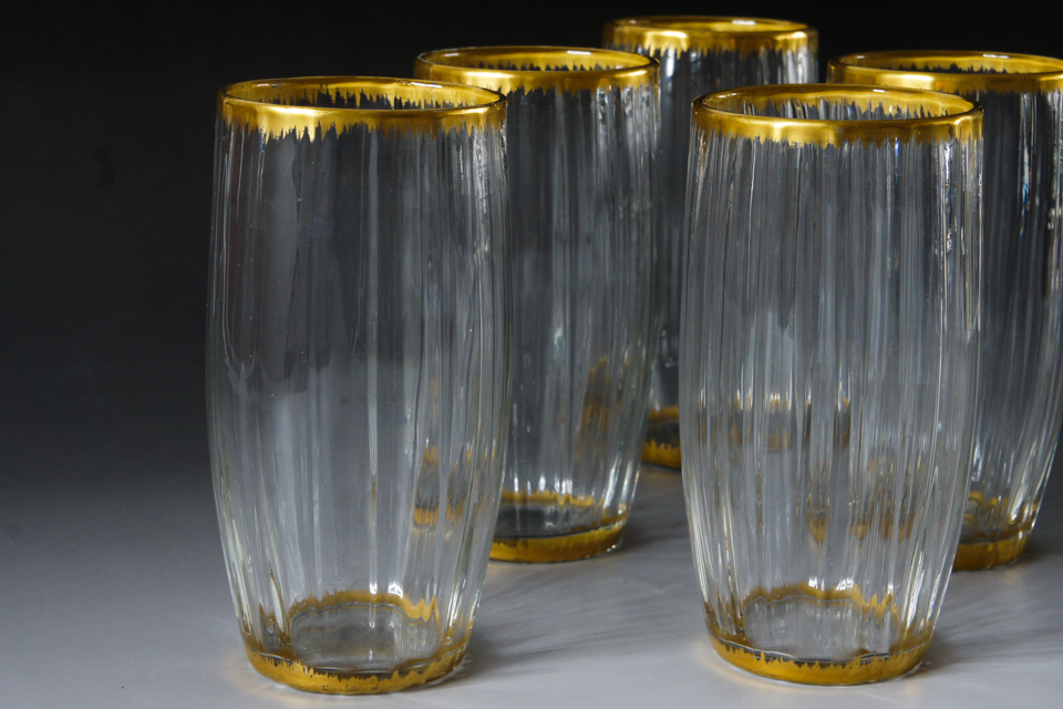 ドーム工房「金彩 タンブラー 5客セット」《アンティックかとう》