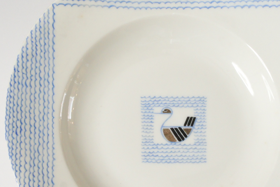 陶磁器「アヒル Canard 1929年 スーププレート 6枚セット」