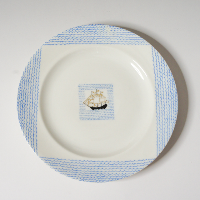陶磁器「帆船 Voilier 1929年 デザートプレート 6枚セット&単品」