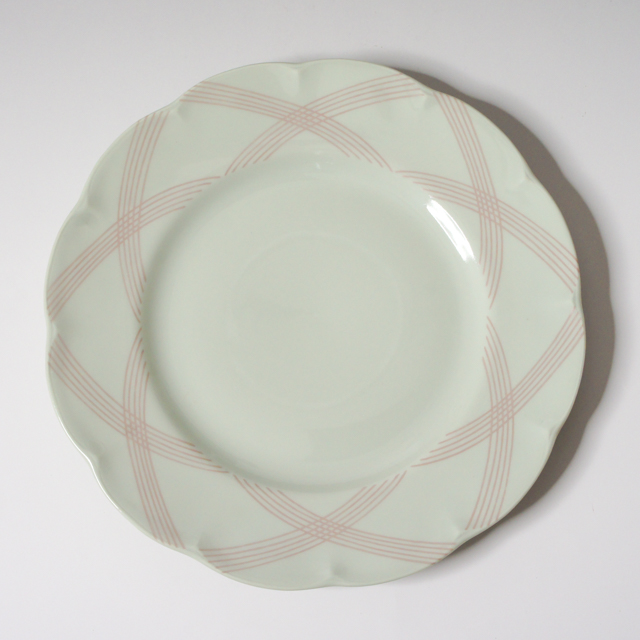 陶磁器「重ね色かご文様 Vannerie Ton sur Ton 1928年 ディナープレート 6枚セット&単品」