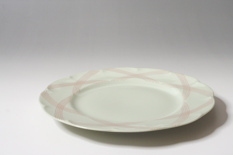 陶磁器「重ね色かご文様 Vannerie Ton sur Ton 1928年 ディナープレート 6枚セット&単品」