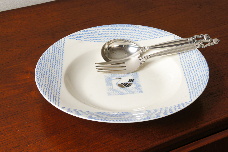 陶磁器「アヒル Canard 1929年 スーププレート 6枚セット」