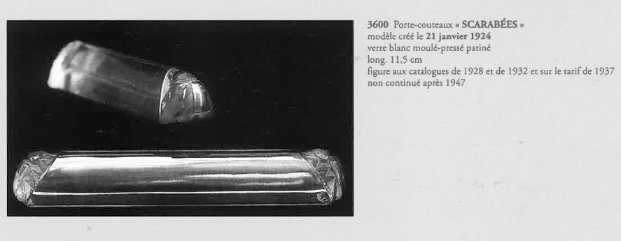 グラスウェア「スカラベ SCARABEES ナイフレスト」