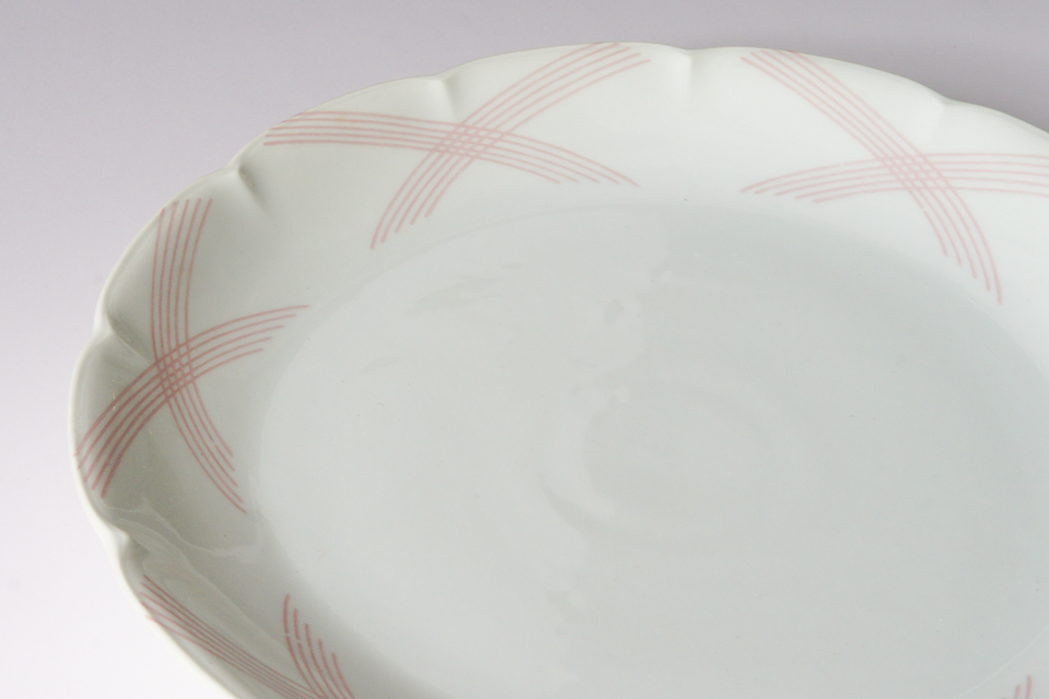 陶磁器「重ね色かご文様 Vannerie Ton sur Ton 1928年 サービスプレート(大皿)【現品限り】」