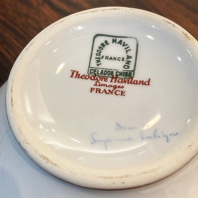 陶磁器「ヒナギクの花束 Centre Bouquet de Paquerettes 1928年 シュガーボックス【現品限り】」