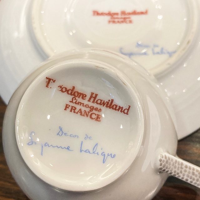 陶磁器「水鳥 Oiseaux 1929年 ティーセット【現品限り】」