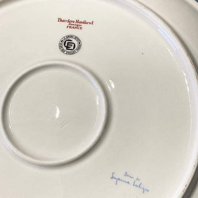 陶磁器「帆船 Voilier 1929年 サービスプレート(大皿)【現品限り】」