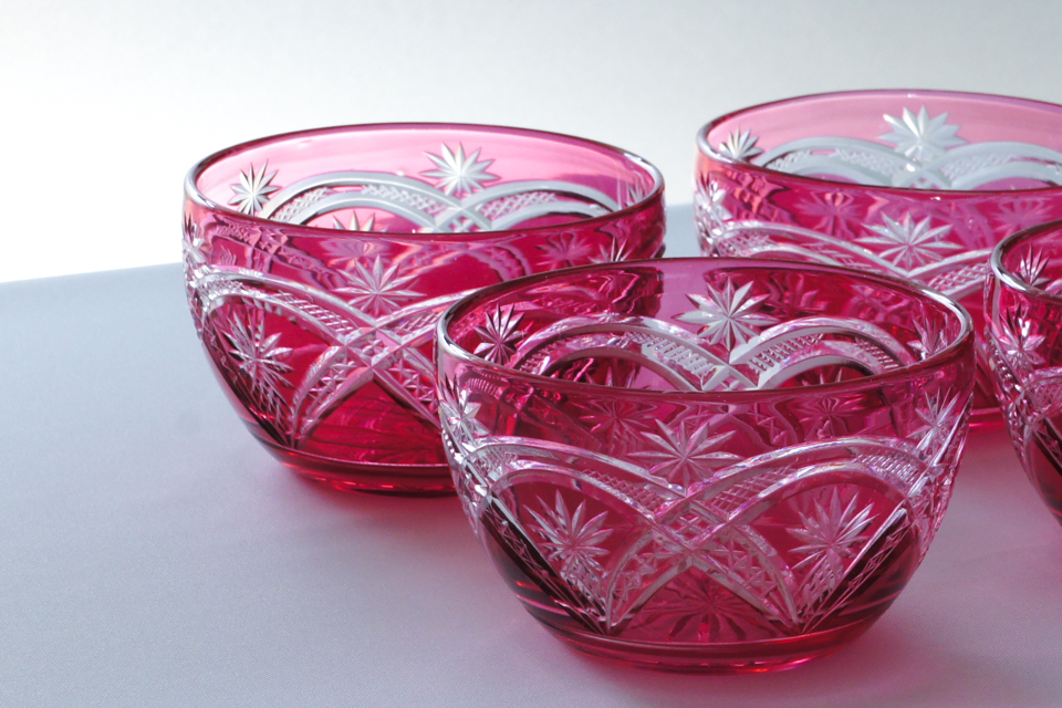 グラスウェア「切子硝子 3.5寸鉢【単品】」