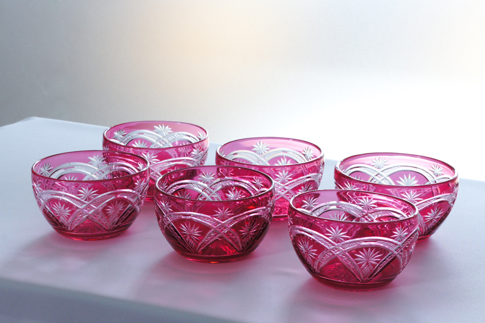 グラスウェア「切子硝子 3.5寸鉢【単品】」