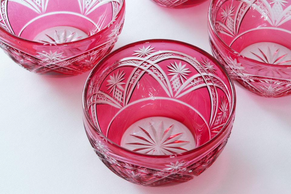 グラスウェア「切子硝子 3.5寸鉢【単品】」