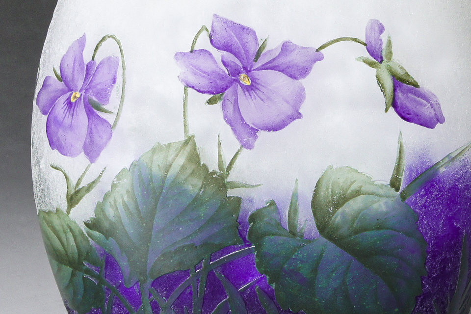 アールヌーヴォー「スミレ文花瓶」