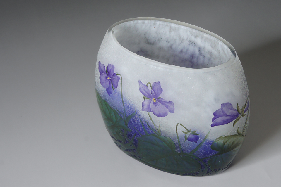 アールヌーヴォー「スミレ文花瓶」