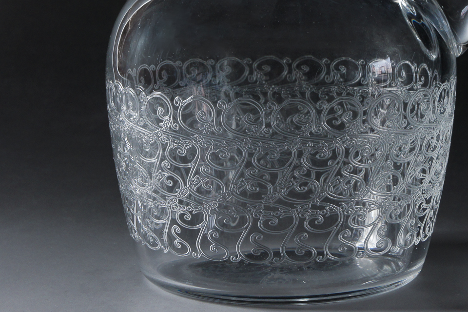 グラスウェア「【Rare】ローハン ROHAN カラフ（ハンドル付）」