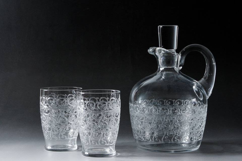 グラスウェア「【Rare】ローハン ROHAN カラフ（ハンドル付）」