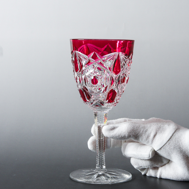 グラスウェア「ラニー LAGNY ウォーターグラス （Cranberry Color）」