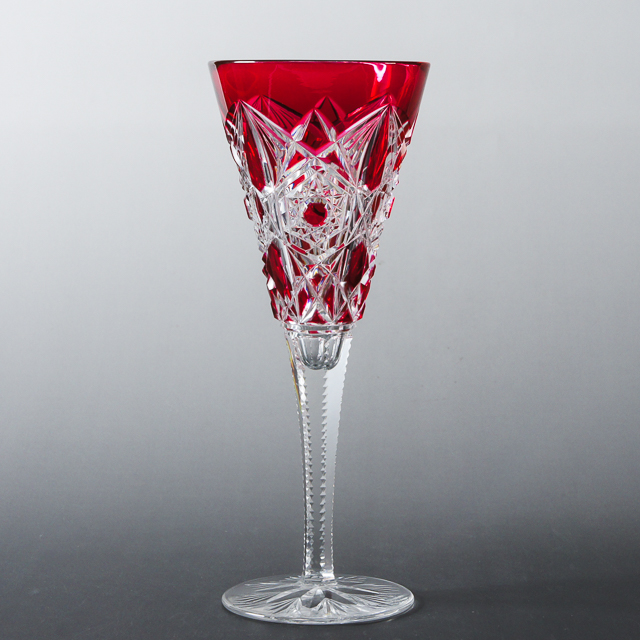 グラスウェア「ラニー LAGNY ワイングラス （Cranberry Color）」