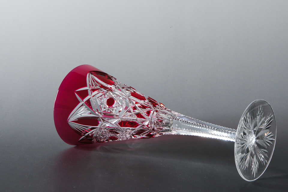 グラスウェア「ラニー LAGNY ワイングラス （Cranberry Color）」