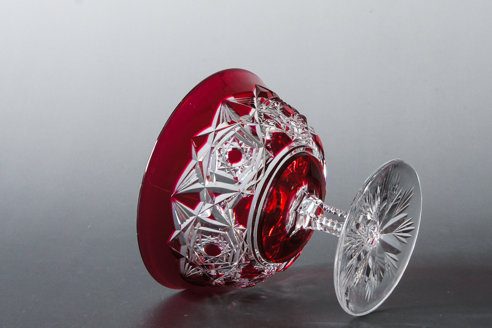 グラスウェア「ラニー LAGNY クープグラス （Cranberry Color）」