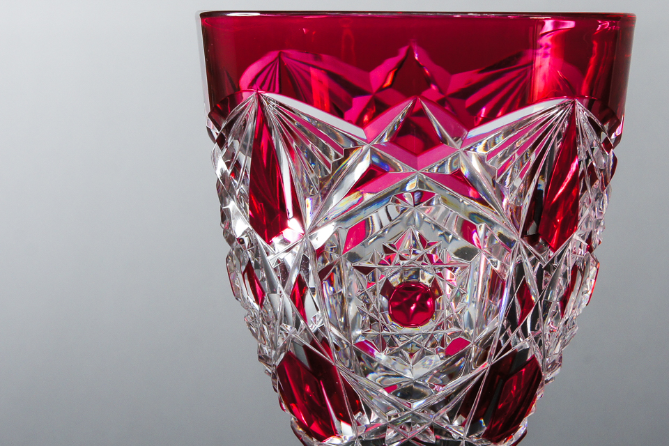 グラスウェア「ラニー LAGNY ウォーターグラス （Cranberry Color）」