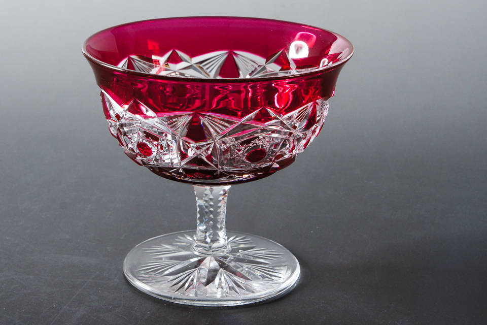 グラスウェア「ラニー LAGNY クープグラス （Cranberry Color）」