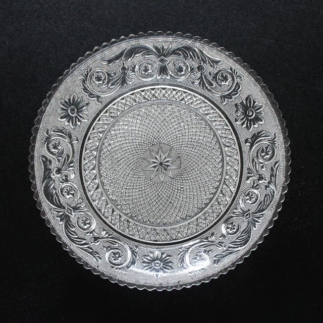 グラスウェア「アラベスク ARABESQUE 皿(単品) W 18.2 ㎝」