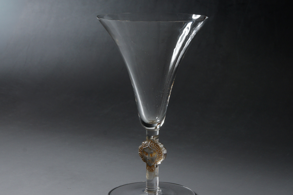 グラスウェア「バール BARR ウォーターグラス H 16.2 ㎝(セピアパチネ)」