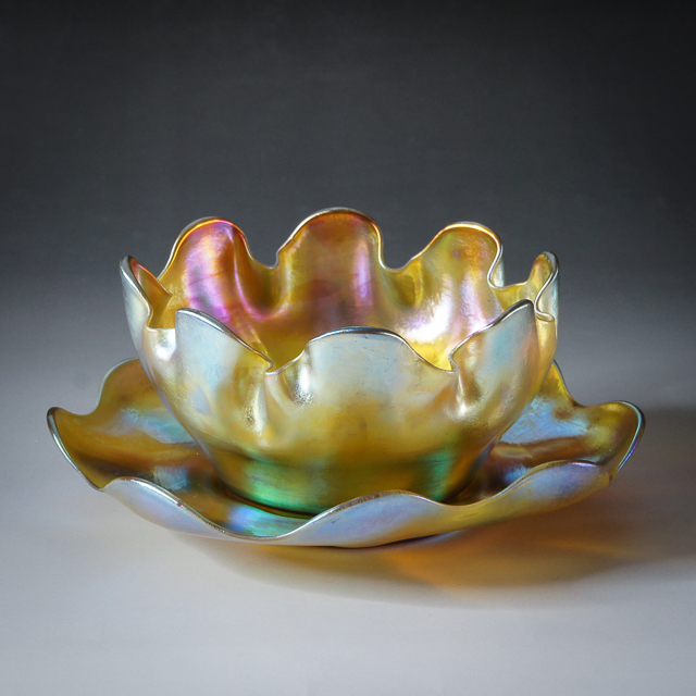 グラスウェア「Wave Rim Bowl & Soucer」