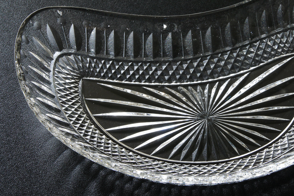 グラスウェア「トミー TOMMY クレセント皿 6枚セット(W 20.3 ㎝)」