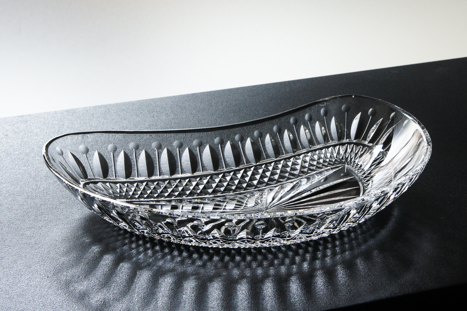 グラスウェア「トミー TOMMY クレセント皿 6枚セット(W 20.3 ㎝)」