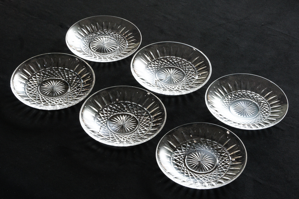 グラスウェア「トミー TOMMY 丸皿 6枚セット(W 14.7 ㎝)」