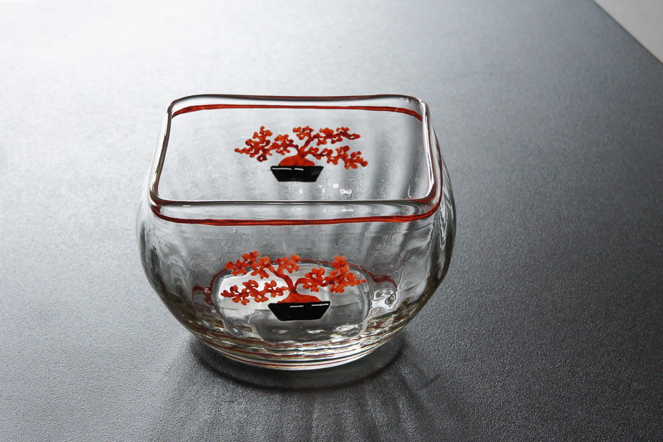 グラスウェア「JEAN LUCE「Bonsai」角鉢 6客組×2（W 8.5 ㎝） 」