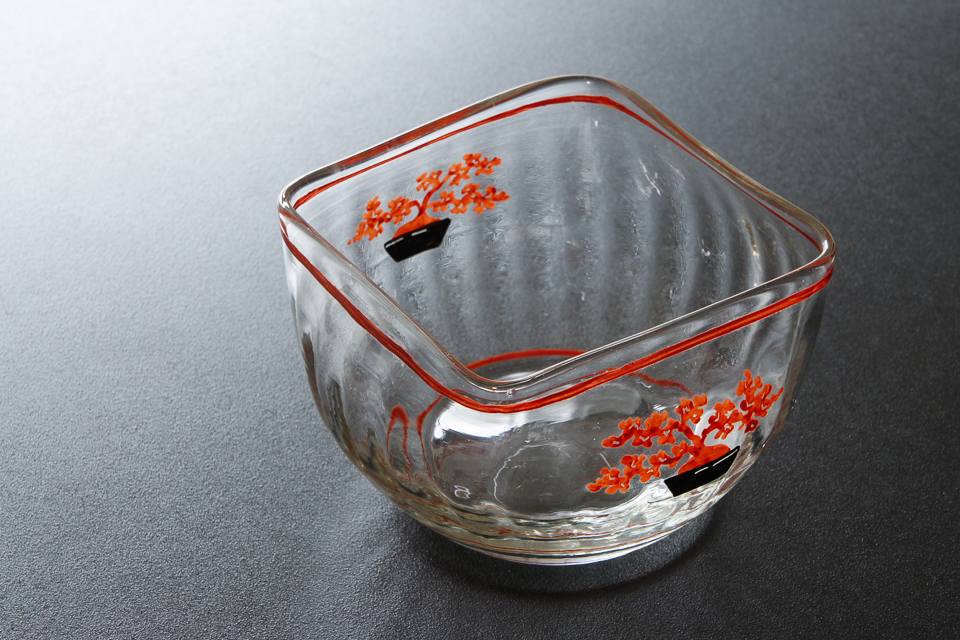 グラスウェア「JEAN LUCE「Bonsai」角鉢 6客組×2（W 8.5 ㎝） 」