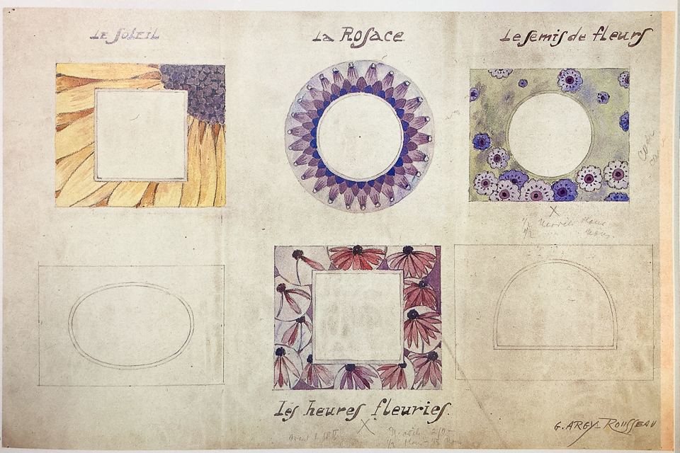 アールヌーヴォー「花の刻 The Flowered Hours 置き時計」