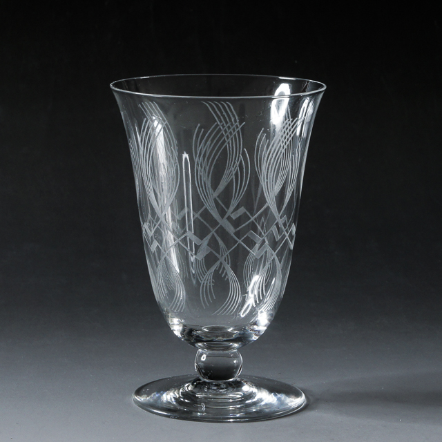 グラスウェア「アールデコパターン ウォーターグラス H 12 ㎝」