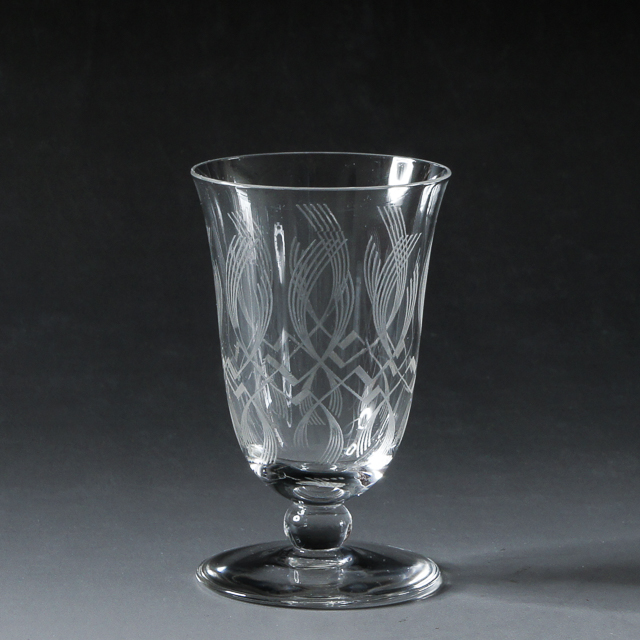 グラスウェア「アールデコパターン 冷酒グラス H 9 ㎝」
