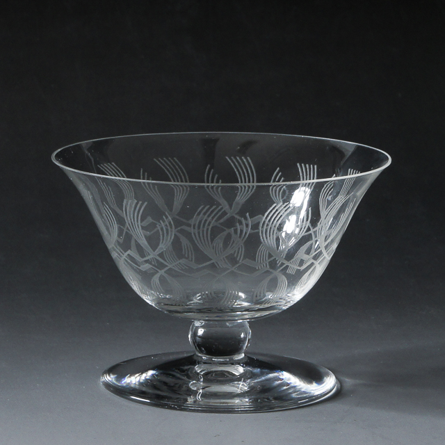 グラスウェア「アールデコパターン シャンパンクープ」