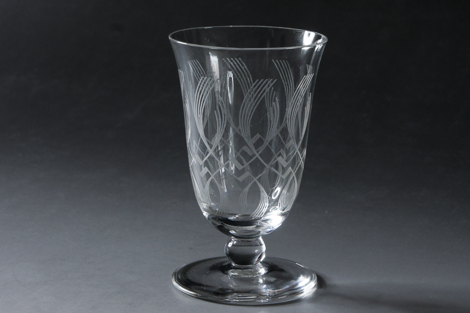 グラスウェア「アールデコパターン 冷酒グラス H 9 ㎝」