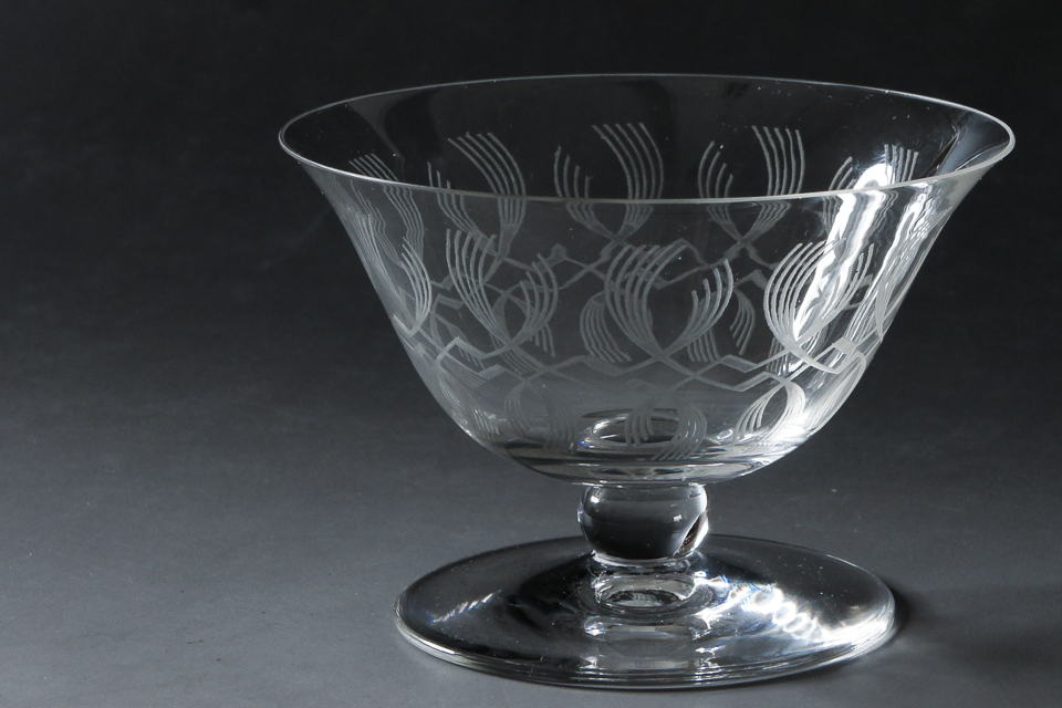 グラスウェア「アールデコパターン シャンパンクープ」