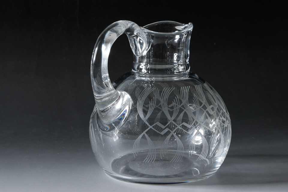 グラスウェア「アールデコパターン ピッチャー」
