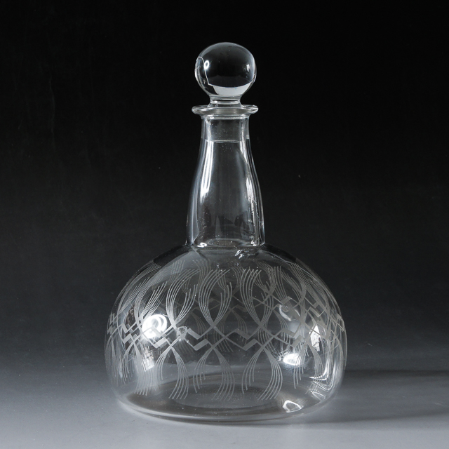 グラスウェア「アールデコパターン カラフ」