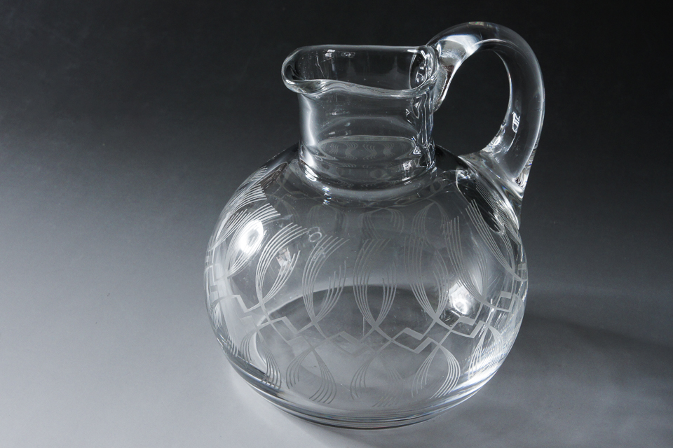 グラスウェア「アールデコパターン ピッチャー」