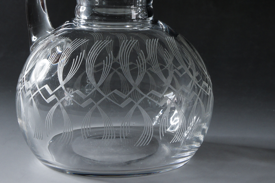 グラスウェア「アールデコパターン ピッチャー」