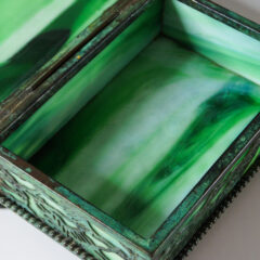 ルイス.C.ティファニー「Stained Glass Jewelry Box」《アンティック