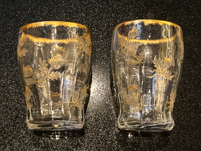 グラスウェア「デュカル DUCAL 薊文 冷酒杯」